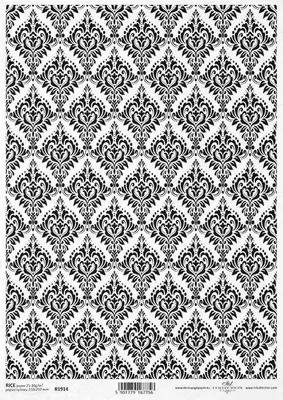 Produktbild von ITD Reispapier Decoupage Bastelpapier Serviettentechnik, R1914 Damast