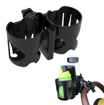 Image de Solidchoice - Porte-gobelet 3-en-1 avec support pour téléphone, compatible avec les poussettes