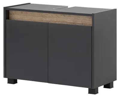 Immagine prodotto di Mobile da bagno sotto il lavabo Möbelpartner Cosmo antracite 80 x 54,6 x 33 cm