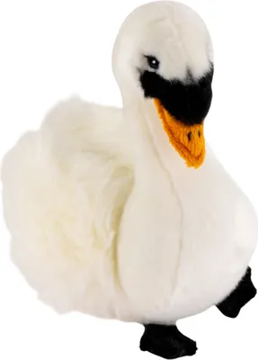 Image de Carl Dick Cygne env. 23cm, peluche, animal en peluche, doudou 3676
