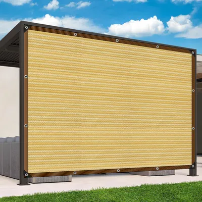 Productafbeelding van Solidchoice - Schaduwnet 2x2m met oogjes voor buitengebruik