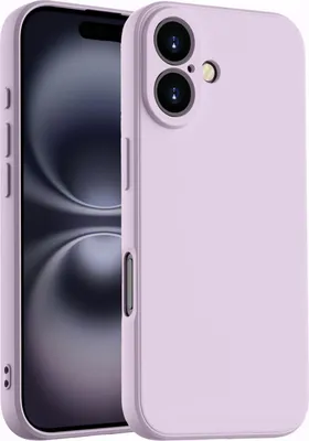 Obrázek produktu pro Pouzdro pro iPhone 16 Měkký tekutý silikonové, nárazuvzdorné gumové pouzdro Fialová