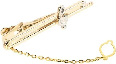 Produktbild von Kopfgoldener Musikknop für Herren - Einzigartige Kopfschmuckstücke für Hochzeiten, Geschäftsanlässe und Geschenke Allergikerfreundlich und nachhaltiges Design (Goldfarben)