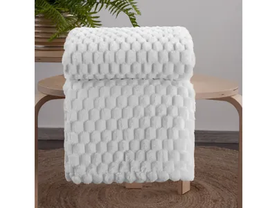 Obrázok produktu pre DESIGN 91, 3D mäkká štrukturovaná deka - Cindy 6 biela, 160 x 200 cm ZA-434731