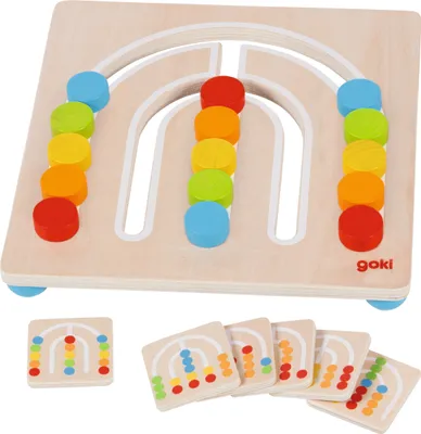 Produktbild von goki Farbsortierbrett Regenbogen