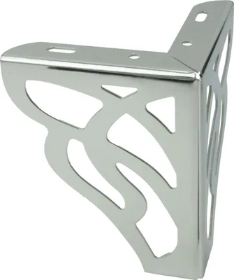 Immagine prodotto di Eleganti gambe per mobili in metallo da 13 cm in argento lucido - ideali per mobili glamour e arredi in stile
