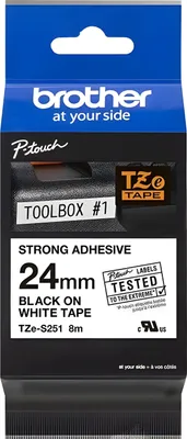 Obrázek produktu pro Tzes251 Brother Ptouch 24Mm Weiss-Schw