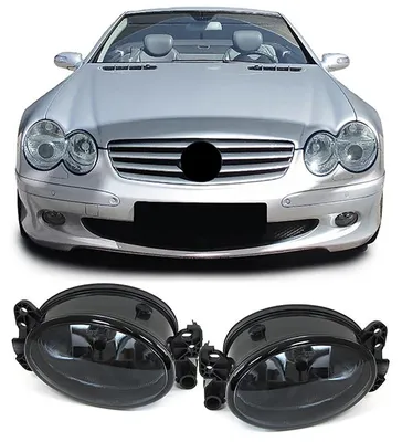 Für Mercedes W211 S211 C209 W204 S204 W463 R230 Nebelscheinwerfer Schwarz L + R in der Farbe Schwarz von Carparts-Online GmbH
