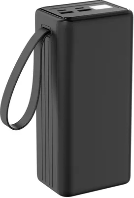 Image de Batterie externe Platinet 40000 mAh, 65W, noire (PMPB4065)