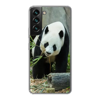 Produktbild von MuchoWow® Handyhülle Schutzhülle Hülle für Samsung Galaxy S22 Panda - Baumstamm - Höhle Silikon Softcase Handy Hülle - Mobiltelefonhülle