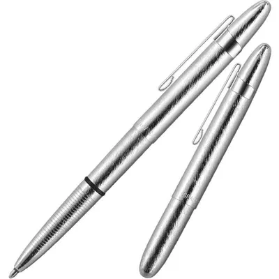 Produktbild von Bullet Space Pen, Chrom Gebürstet mit Clip (#400BRCL)