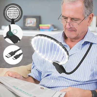 Image de Loupes portatives avec bras articulé flexible et éclairage