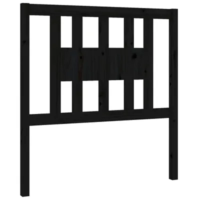 Produktbild von Kopfteil Schwarz 81x4x100 cm Massivholz Kiefer