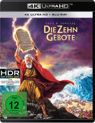 Produktbild von Die zehn Gebote - 4K UHD/2 Blu-ray