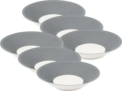 Produktbild von Greengate Alice Pastateller stone grey 23 cm Set6