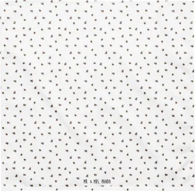 Produktbild von Mr. & Mrs. Panda Stirnband Hummel flauschig M - Weiß - Geschenk, Biene, Foulard, Lustige Sprüche, Schweißband, Natur, Halstuch, Bandana, Haarband, Blume