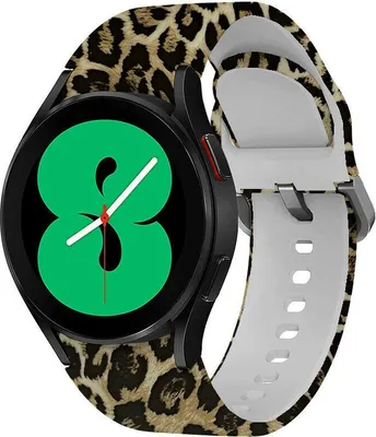 Produktbild von Strap-it Silikonarmband mit Print passend für Samsung Galaxy Watch 7 (40&44mm) / 6 / 6 Classic / 5 / 5 Pro / 4 / 4 Classic / FE – Leopardenmuster