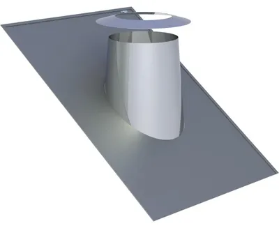 Produktbild von Jeremias DW-FU Dachdurchführung 200mm Edelstahl 26-35 Grad Bleirand Wetterkragen doppelwandig Abgassystem