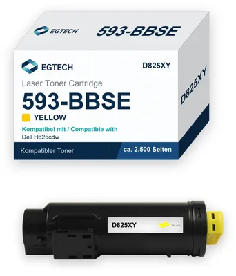 Produktbild von Toner kompatibel mit Dell 593-BBSE Gelb H625cdw H825cdw S2825cdn