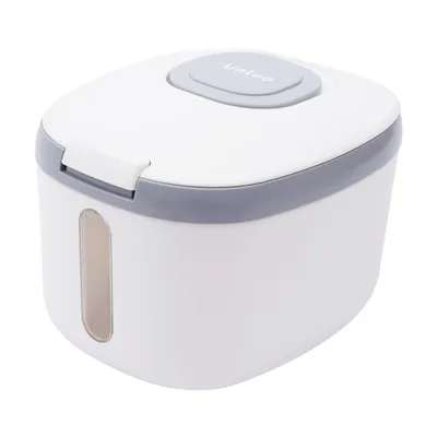 Image de Récipient de riz Cuisine Collection Seau Boîte de riz Cylindre de riz Insecte-Proof Humidité-Preuve Scellé pour céréales Nourriture pour chiens Riz Céréales Pain Stockage