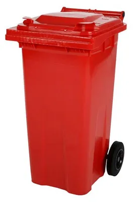 Produktbild von Zweirad Müllgroßbehälter 120 Liter rot