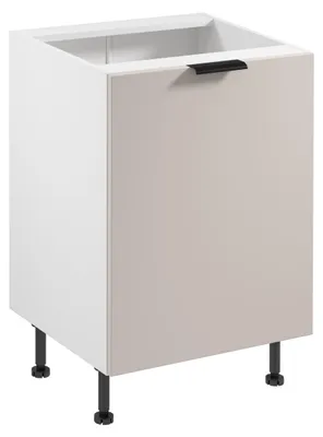 Immagine prodotto di Mobile basso a un'anta SALERNO - larghezza 60 cm, bianco/beige