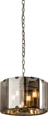Image de Suspension Clooney | 4 ampoules | 40 W E14 | Métal/verre