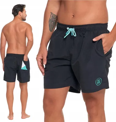Produktbild von Herren Badehose Shorts Mit Taschen Glatt Moraj L