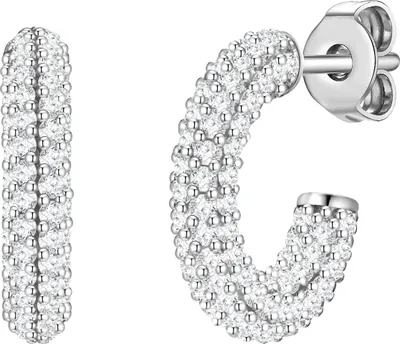 Produktbild von Glanzstücke München Creolen Sterling Silber Zirkonia 50083000