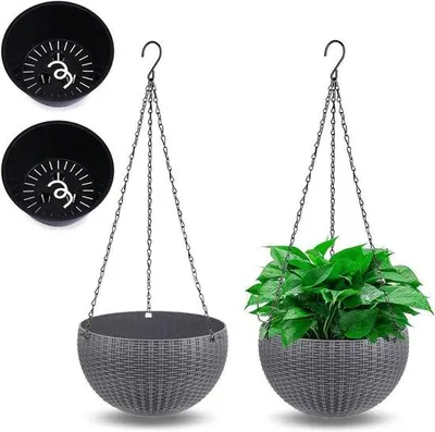 Imagen del producto de Sistema automático de riego para plantas - Diámetro: 21 cm - Color: Antracita
