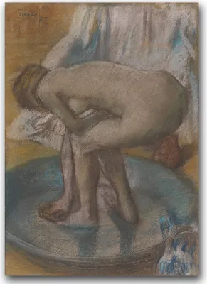 Produktbild von Poster - Canvas - Leinwand - 59,4 cm x 84,1 cm - Fotoposter - Leinwandkunst - Weiblich Bathin Edgar Degas