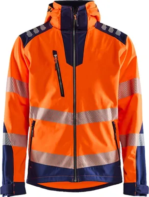 Produktbild von Blakläder Warn-Softshelljacke 44912513 orange/marine Uni, M