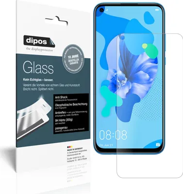 Produktbild von 2x Schutzfolie für Huawei nova 5i matt - Anti-Shock 9H Folie dipos Glass Kunststoffglas