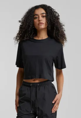 Produktbild von Urban Classics bauchfreies Damen-Top Osnee schwarz 4XL