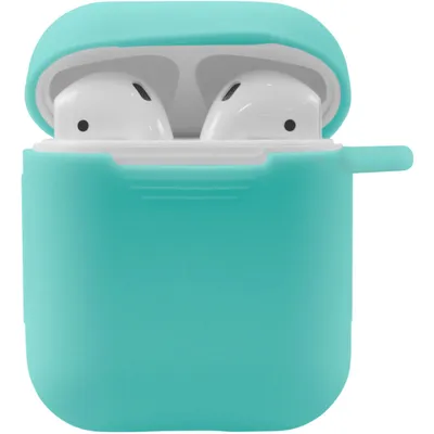 Produktbild von PhoneNatic Case kompatibel mit Apple AirPods - türkis Silikon Hülle matt Cover