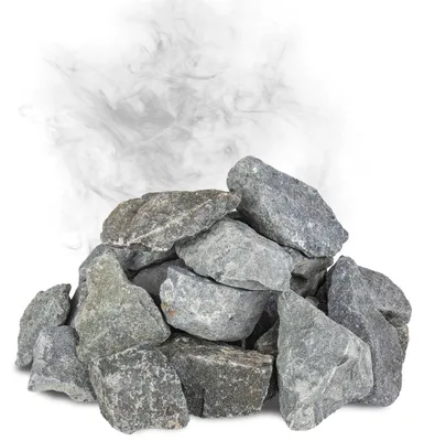 Obrázok produktu pre Nemecké saunové kamene z diabasu Flameup, 20 kg, 50 - 80 mm, predmyté napúšťacie kamene do saunových pecí, ručne vyberané príslušenstvo pre všetky typy sáun bez škodlivín
