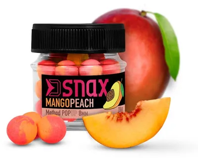 Produktbild von DELPHIN D SNAX POP Köder 8mm/20g Mango-Pfirsich