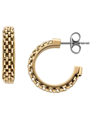 Produktbild von Skagen SKJ1858710 Damen Creolen MERETE Edelstahl Gold