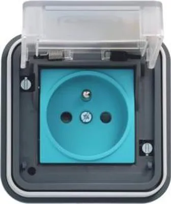 Produktbild von HAGER W.1 Dose podtynkowe für Laden Fahrzeuge elektrisch IP55 grau XEV081