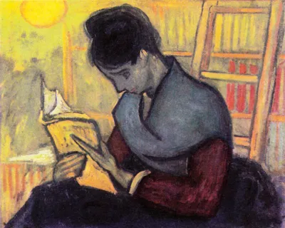 Produktbild von Vincent Van Gogh Kunstdruck Bild - Die Romanleserin, 1888 (40 x 50 cm)