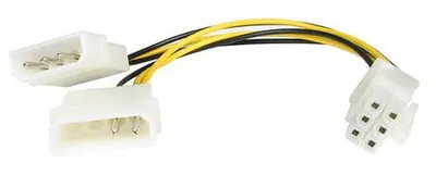 Produktbild von Stromversorgungsreduzierstück 5,25" Molex-6 Pin für Grafikkarten