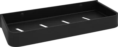Produktbild von QUVIO Badregal - Badregal - Wandregal - Wandmontage - Metall - Schwarz - 30 cm