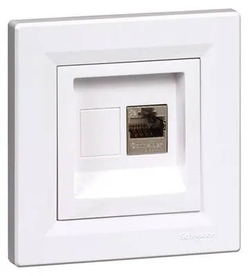 Image de Prise RJ45 encastrable SCHNEIDER Asfora EPH4300121 Cat.5 STP  - blanc