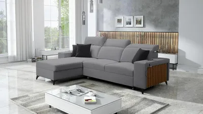 Produktbild von Praktisches Ecksofa Benny I mit Schlaffunktion und praktischem Bettzeugfach - die perfekte Lösung für Ihr Wohnzimmer! Sawana21