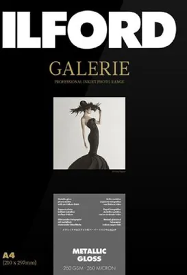 Image de Ilford Galerie Metallic Gloss 260g A3 25 feuilles papier photo
