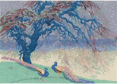 Obrázek produktu pro DMC křížková výšivka "When winter leaves", 36x26cm, počítaný vzor