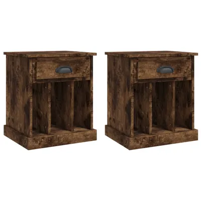 Obrázok produktu pre Nočné stolíky 2 ks dymový dub 43x36x50 cm