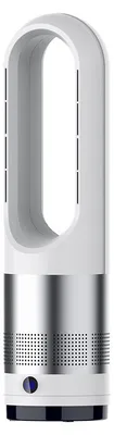 Produktbild von Zimilo Turmventilator ohne Flügel mit Heizfunktion, 80° Oszillation, leiser DC-Motor, 8 Windstufen, Fernbedienung, LED-Display, kindersiche, Weiß