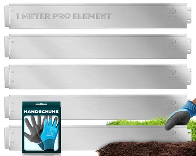 Image de KESSER® Bordure de pelouse 5-50 m Bordure de parterre Bordure métallique Palissade Bordure anti-tondeuse