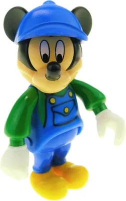 Produktbild von 1x Lego Fabuland Figur Mickey Mouse Overall blau grün Disney Micky Maus mck001